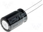 Кондензатор 2200uf 16vCE-2200/16PHT-Y Кондензатор електролитен THT 2200uF 16VDC O12,5x20mm ±20%